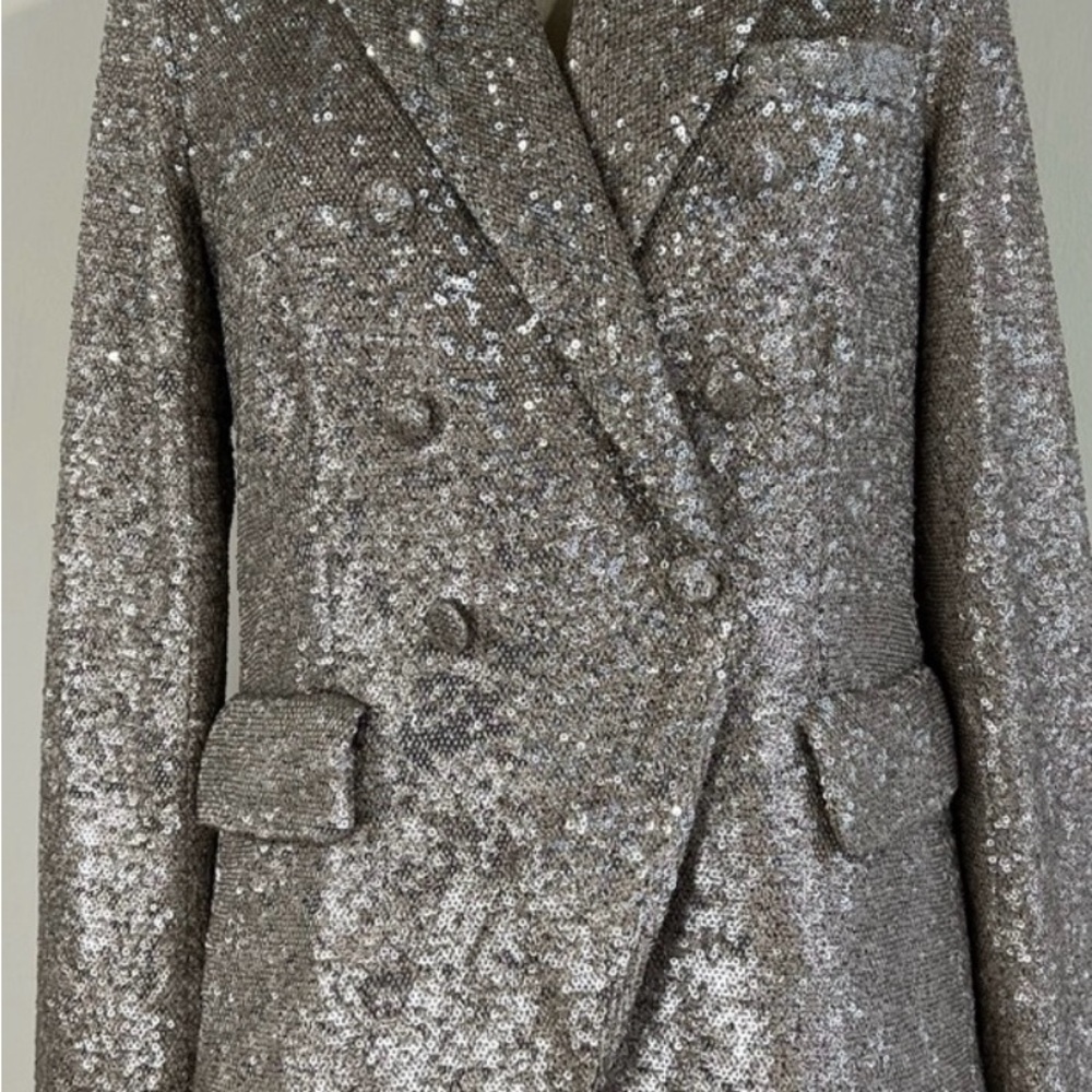 House of Harlow Sequin double breasted Blazer - Picture 2 of 5